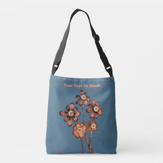 Pine Cone Flowers Crossbody Tas (Achterkant)
