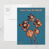 Pine Cone Flowers Feestdagenkaart (Voorkant / Achterkant)