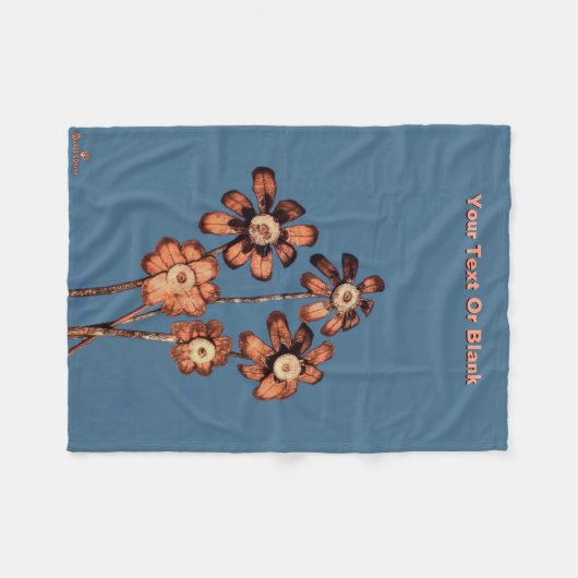 Pine Cone Flowers Fleece Deken (Voorkant (Horizontaal))