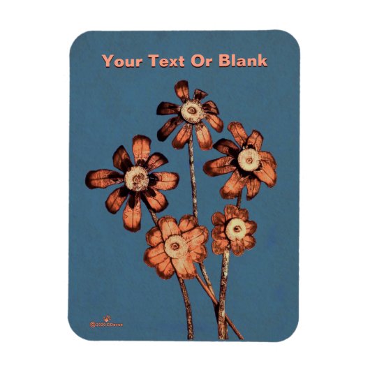 Pine Cone Flowers Magneet (Verticaal)