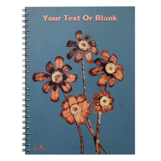 Pine Cone Flowers Notitieboek (Voorkant)