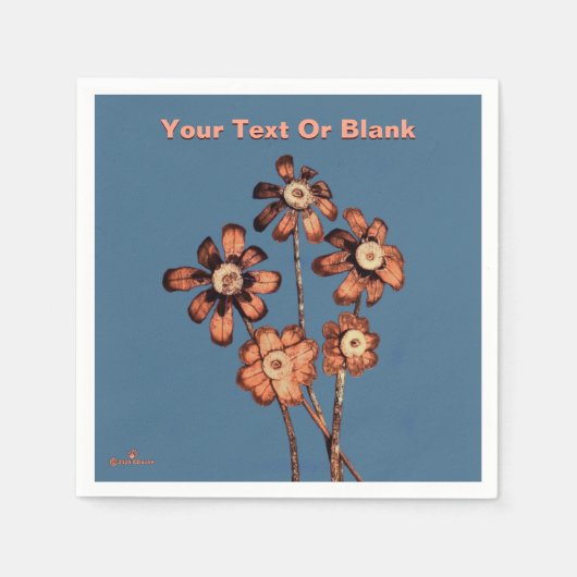 Pine Cone Flowers Servet (Voorkant)