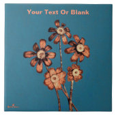 Pine Cone Flowers Tegeltje (Voorkant)