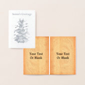 Pine Cone - Groeten van het seizoen Folie Kaarten (Display)