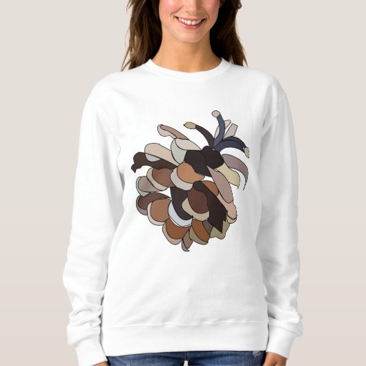 Pine Cone Illustratie Trui (Voorkant)