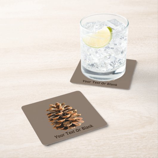 Pine Cone Kartonnen Onderzetters (Insitu)