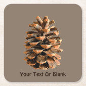 Pine Cone Kartonnen Onderzetters (Voorkant)