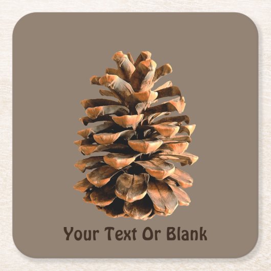 Pine Cone Kartonnen Onderzetters (Voorkant)