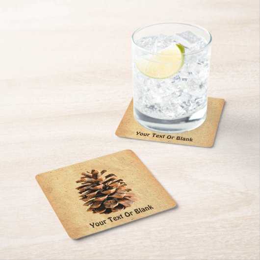 Pine Cone Kartonnen Onderzetters (Insitu)