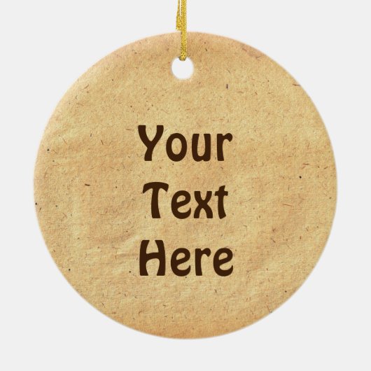 Pine Cone Keramisch Ornament (Achterkant)