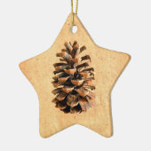 Pine Cone Keramisch Ornament (Links)