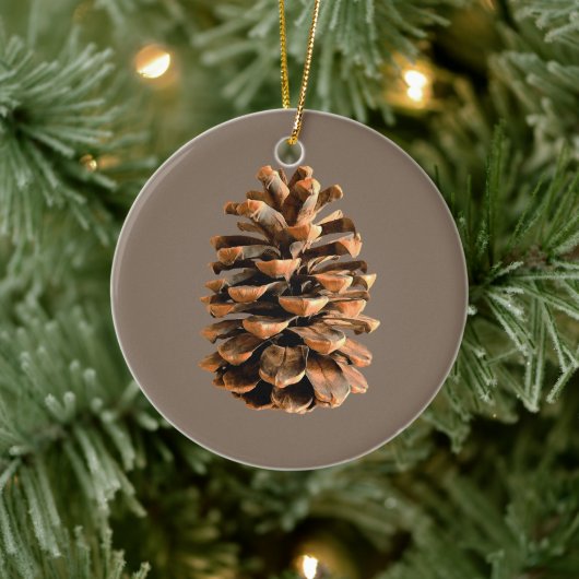 Pine Cone Keramisch Ornament (Boom)