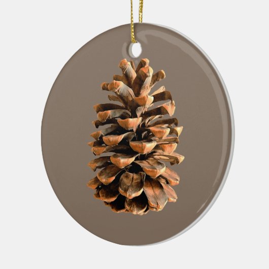 Pine Cone Keramisch Ornament (Links)