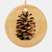 Pine Cone Keramisch Ornament (Achterkant)