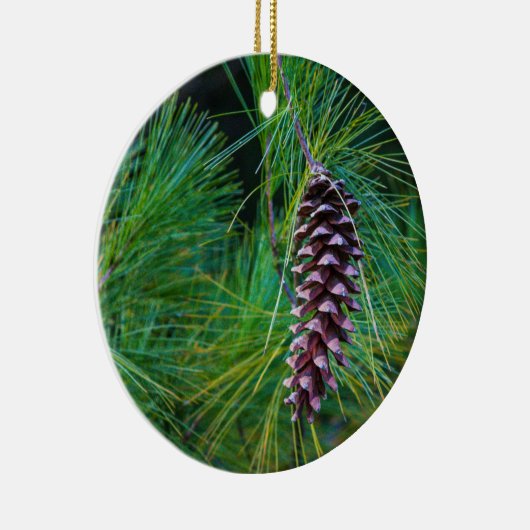 Pine Cone Keramisch Ornament (Rechts)