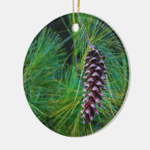 Pine Cone Keramisch Ornament (Links)