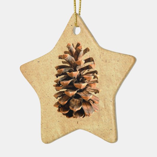 Pine Cone Keramisch Ornament (Links)