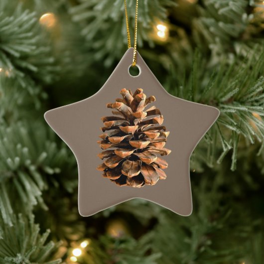 Pine Cone Keramisch Ornament (Boom)