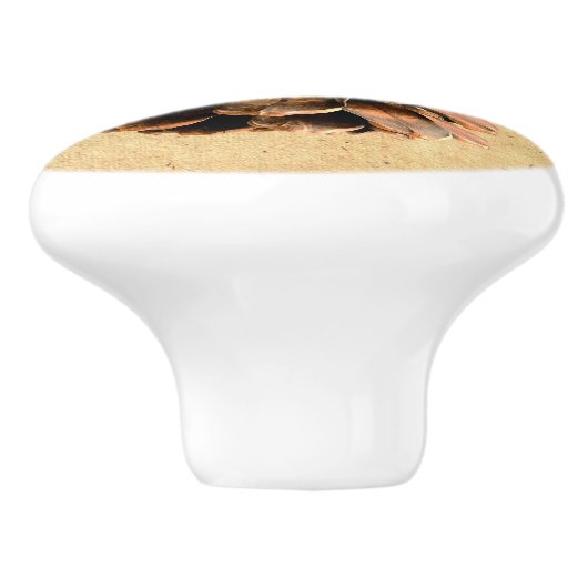 Pine Cone Keramische Knop (Zijkant)