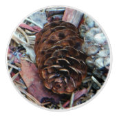 Pine Cone Keramische Knop (Voorkant)