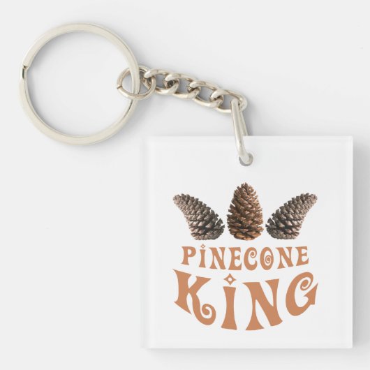 Pine cone king sleutelhanger (Voorkant)