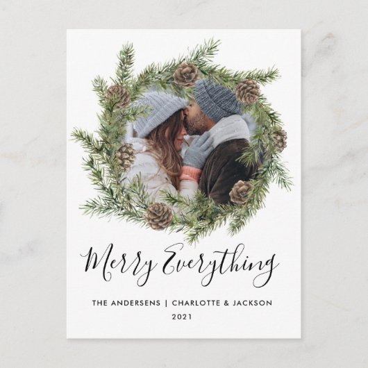 Pine Cone Krans | Foto van Christmas Kaart (Voorkant)