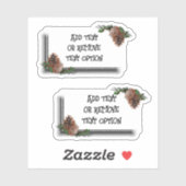 Pine Cone Label Kerst (Vel)