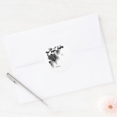 Pine Cone-Label met kerstcadeaus Ronde Sticker (Envelop)