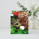 Pine Cone met Ivy Briefkaart (Staand voorkant)