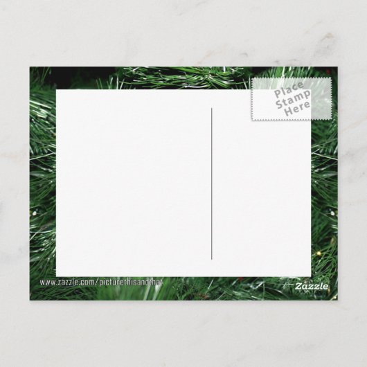 Pine Cone met Ivy Briefkaart (Achterkant)