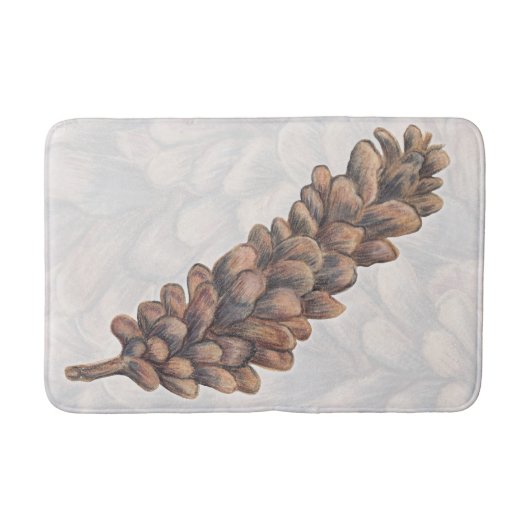 Pine Cone Natuur Bath Mat (Voorkant)