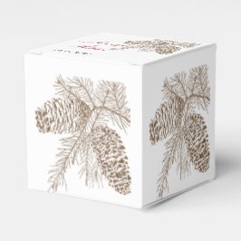 Pine Cone Natuur Bruiloft Favor Box Bedankdoosjes