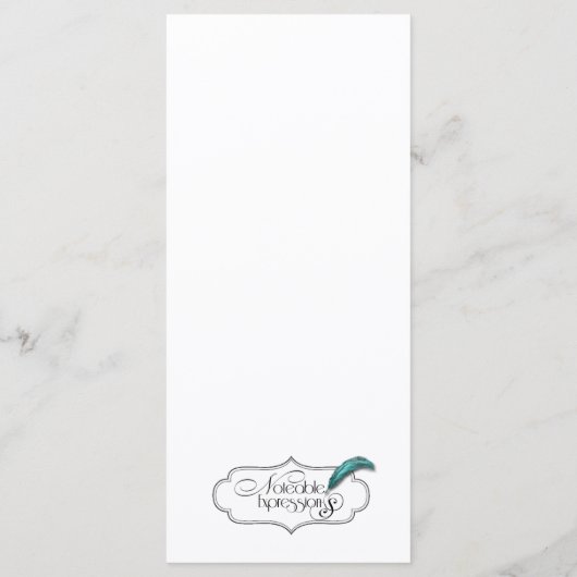 Pine Cone Natuur Bruiloft Menu (Achterkant)