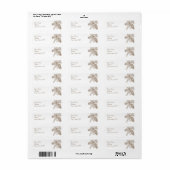 Pine Cone Natuur Bruiloft Retouradres Etiket (Full Sheet)