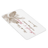 Pine Cone Natuur Bruiloft Save the Date Magneet (Rechterzijde)