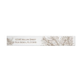 Pine Cone Natuur Weddenschap Wrap rond label (Individueel)