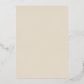 Pine Cone Off White Wedding Folie Invitation Uitnodiging (Achterkant)