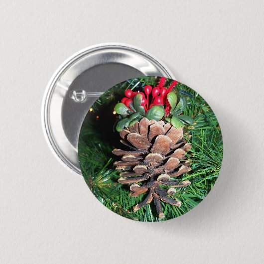 Pine Cone Ornament Button (Voorkant /achterkant)