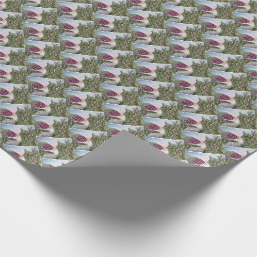 Pine Cone Ornament Cadeaupapier (Hoek)