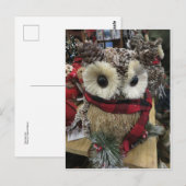 Pine Cone Owl Briefkaart (Voorkant / Achterkant)