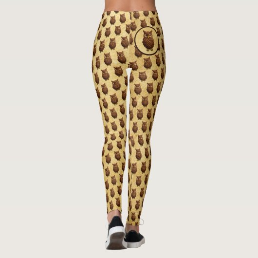Pine Cone Owl Leggings (Achterkant)
