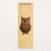 Pine Cone Owl Yogamat (Voorkant)