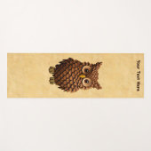 Pine Cone Owl Yogamat (Voorkant (horizontaal))
