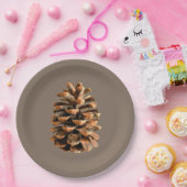 Pine Cone Papieren Bordje (Feest)