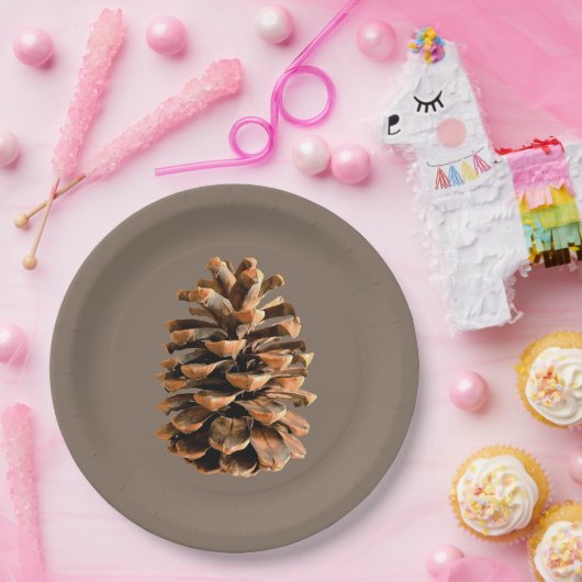 Pine Cone Papieren Bordje (Feest)