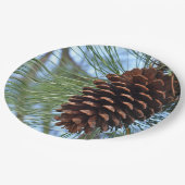 Pine Cone Papieren Bordje (Gekanteld)