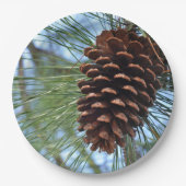 Pine Cone Papieren Bordje (Voorkant)