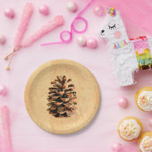 Pine Cone Papieren Bordje (Feest)