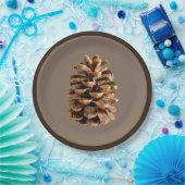 Pine Cone Papieren Bordje (Feest)