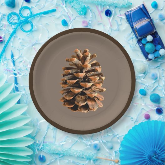 Pine Cone Papieren Bordje (Feest)
